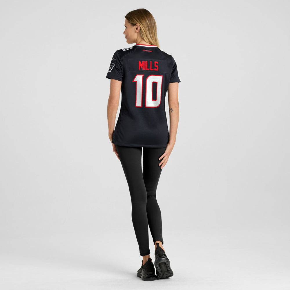 Davis Mills Houston Texans Women's Team Game Jersey Navy - Nike