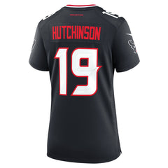 Xavier Hutchinson Houston Texans Women's Team Game Jersey Navy - Nike