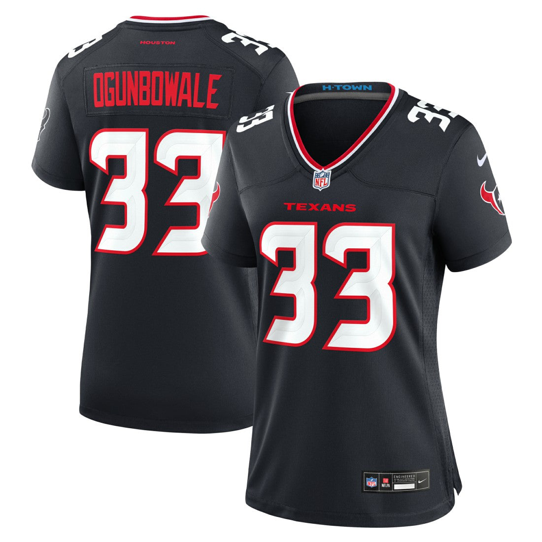Dare Ogunbowale Houston Texans Women's Team Game Jersey Navy - Nike