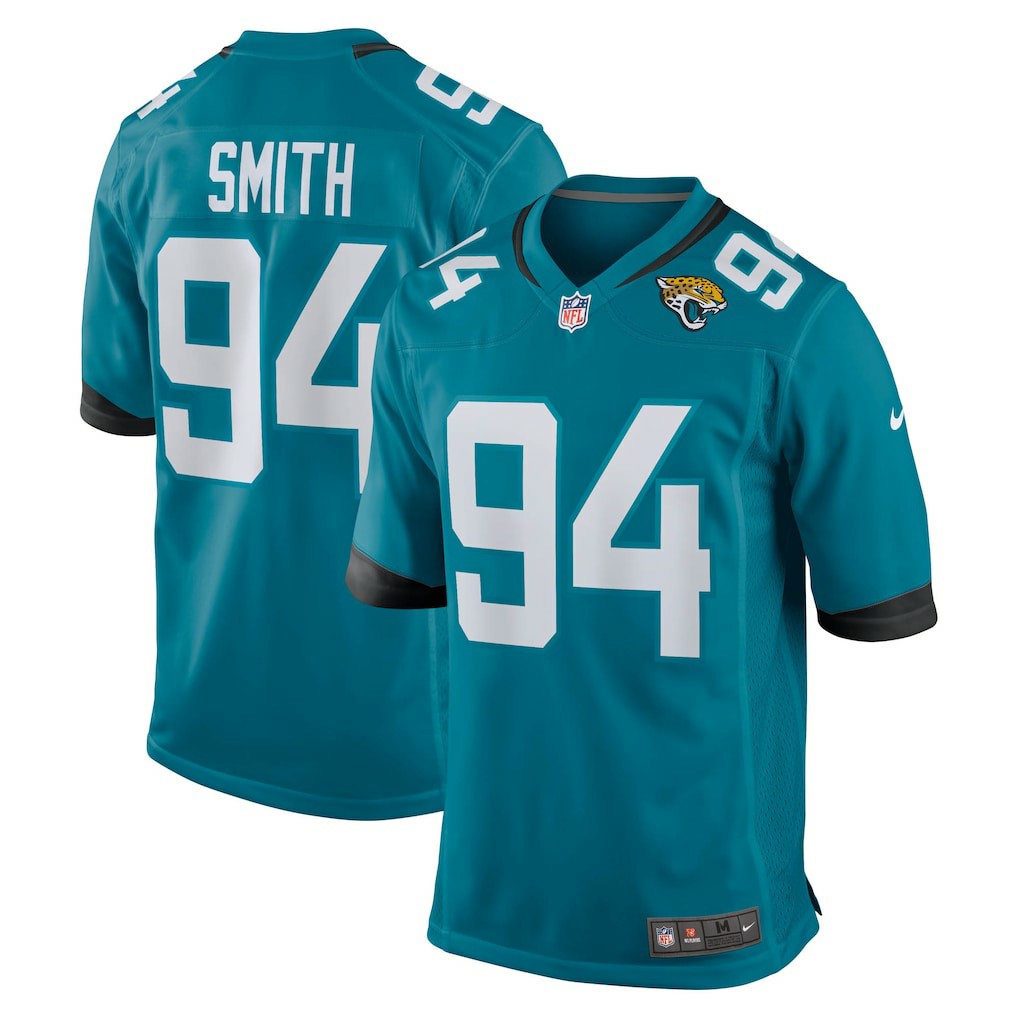 Maason Smith Jacksonville Jaguars Team Game Jersey Teal - Nike