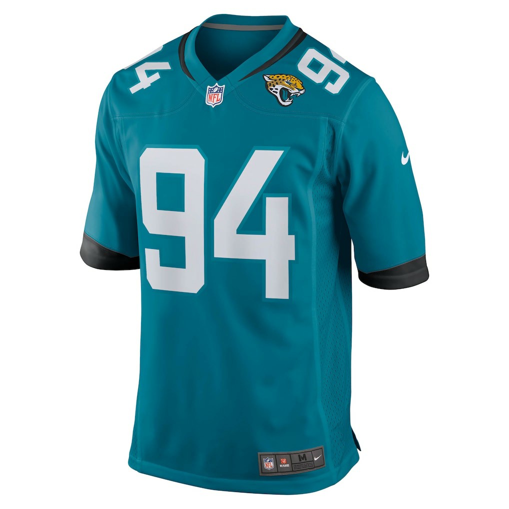 Maason Smith Jacksonville Jaguars Team Game Jersey Teal - Nike