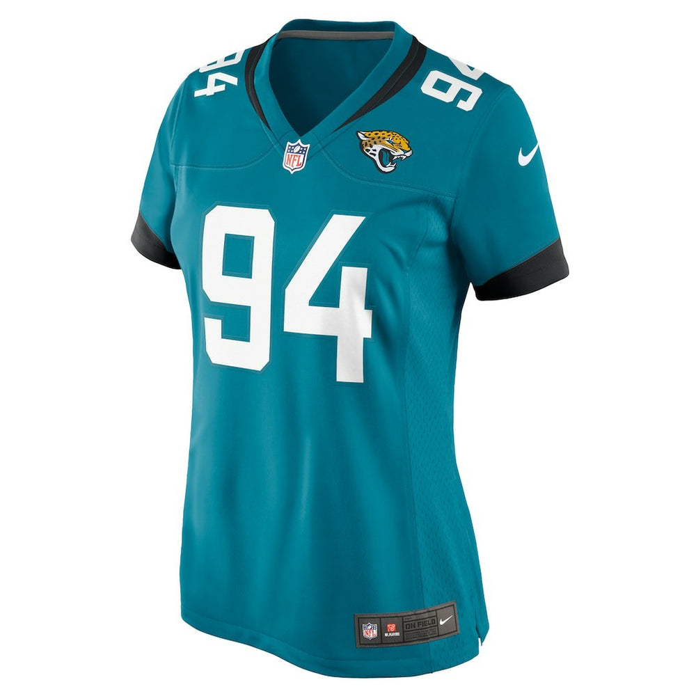 Maason Smith Jacksonville Jaguars Women's Game Jersey Teal - Nike