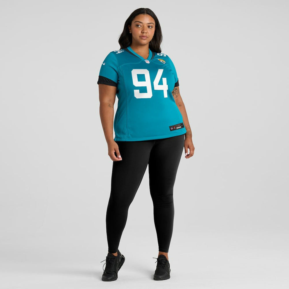 Maason Smith Jacksonville Jaguars Women's Game Jersey Teal - Nike