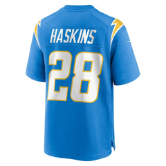 Hassan Haskins Los Angeles Chargers Team Game Jersey Powder Blue - Nike