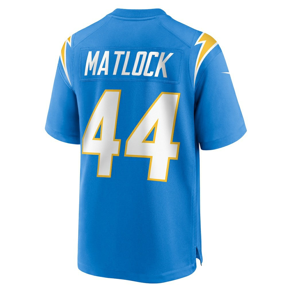 Scott Matlock Los Angeles Chargers Team Game Jersey Powder Blue - Nike