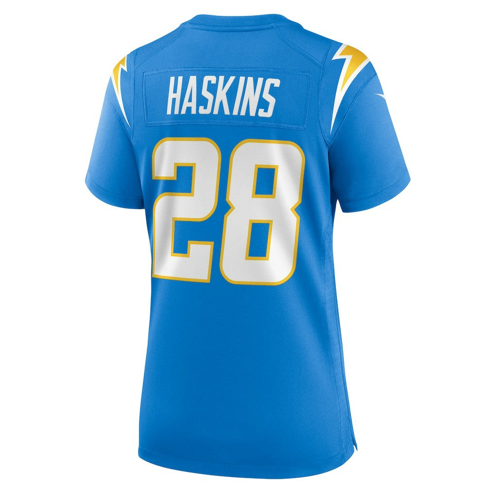 Hassan Haskins Los Angeles Chargers Women's Game Jersey - Powder Blue | NFL Jerseys