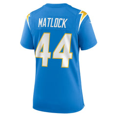 Scott Matlock Los Angeles Chargers Women's Game Jersey Powder Blue - Nike