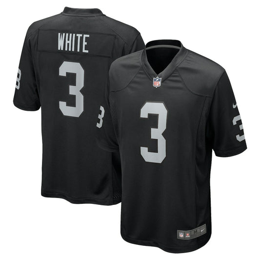 Zamir White Las Vegas Raiders Team Game Jersey - Black | NFL Jerseys