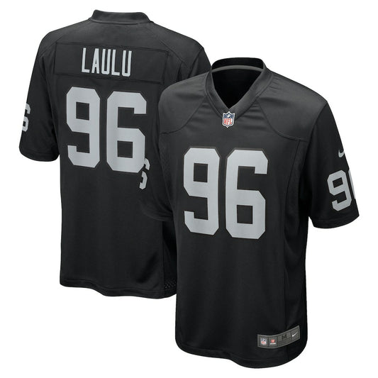 Jonah Laulu Las Vegas Raiders Team Game Jersey - Black | NFL Jerseys
