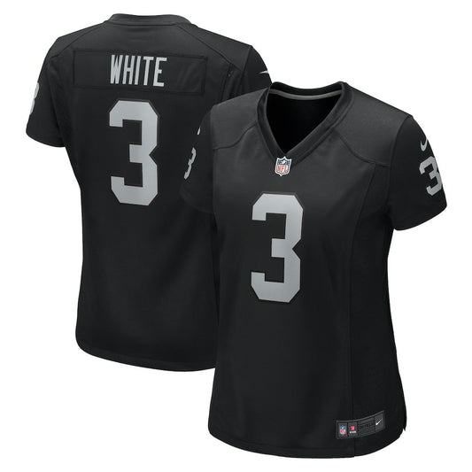 Zamir White Las Vegas Raiders Women's Game Jersey - Black | NFL Jerseys