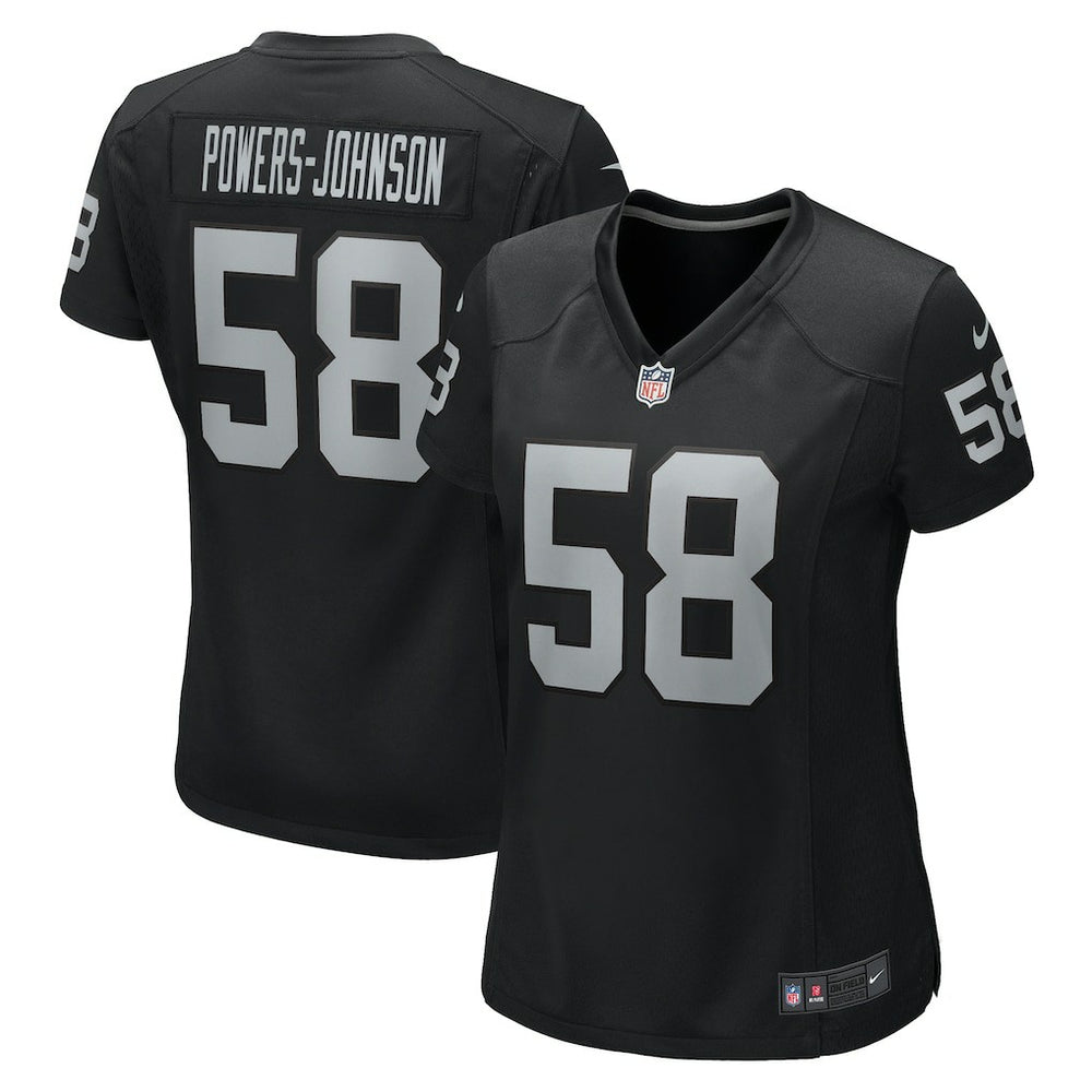 Jackson Powers-Johnson Las Vegas Raiders Women's Game Jersey Black - Nike