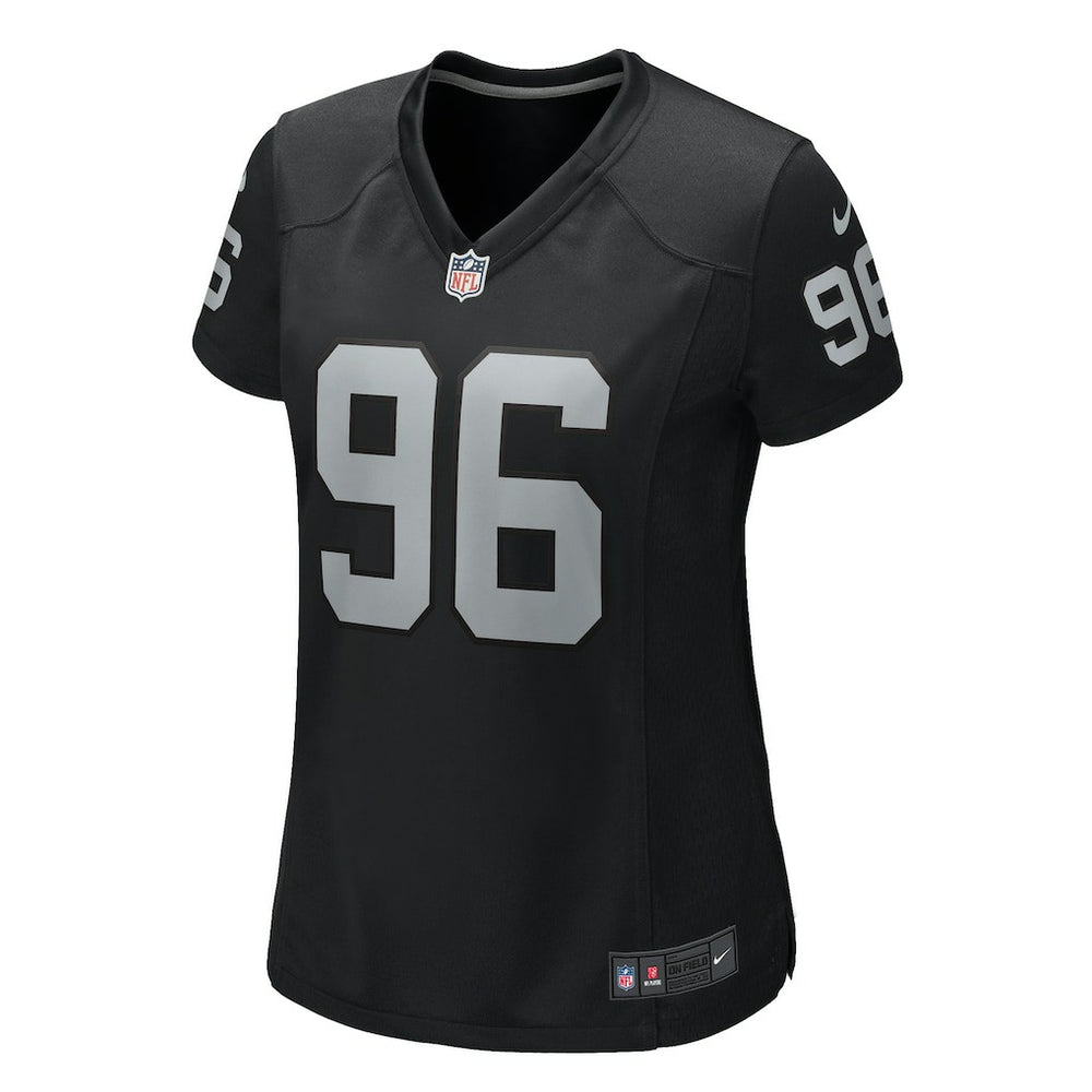 Jonah Laulu Las Vegas Raiders Women's Game Jersey Black - Nike
