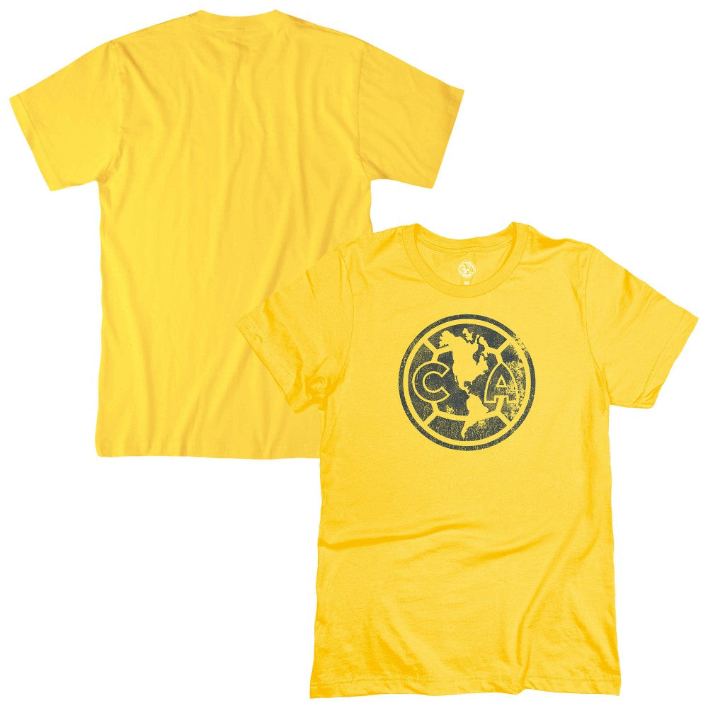 Club America 1863FC Mono Badge T-Shirts - Yellow