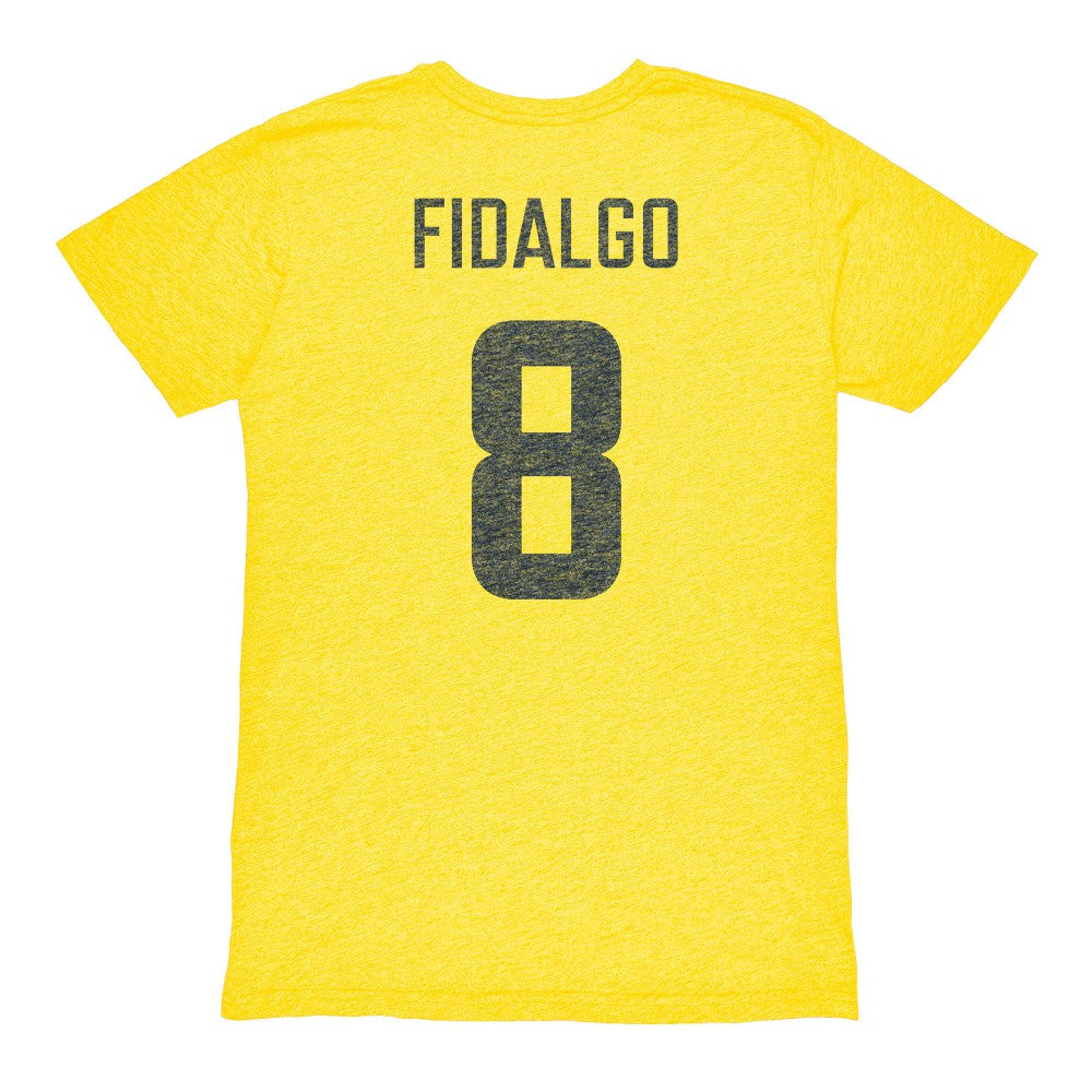 Álvaro Fidalgo Club America 1863FC Retro Player Name & Number Tri-Blend T-Shirts - Yellow