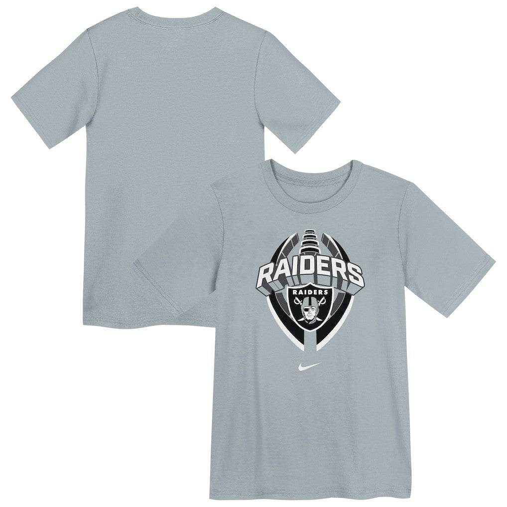 Las Vegas Raiders Preschool Icon Legend Dri-FIT T-Shirt Gray - Nike