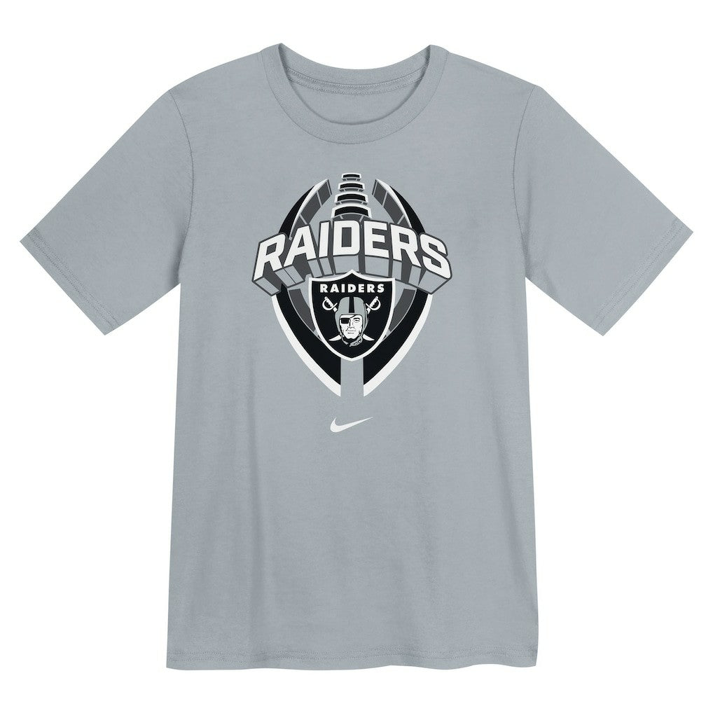 Las Vegas Raiders Preschool Icon Legend Dri-FIT T-Shirt Gray - Nike