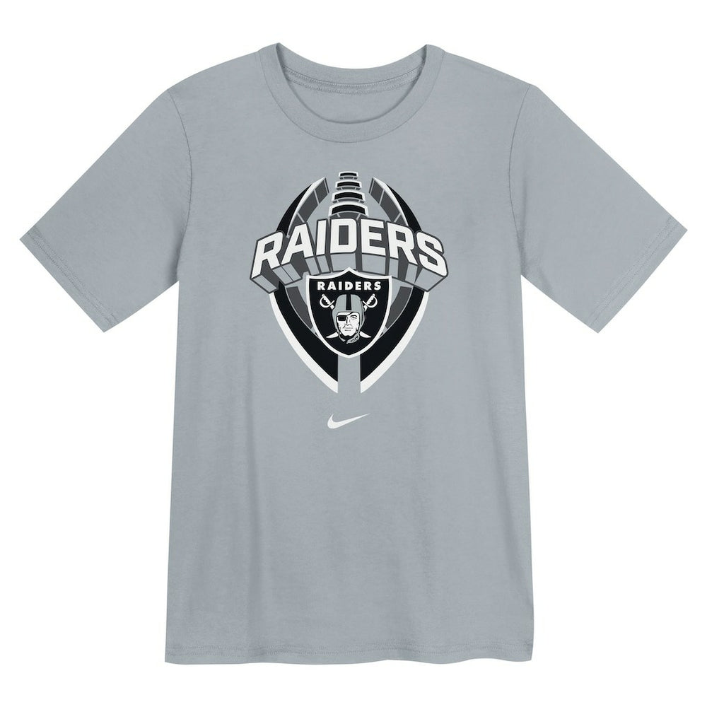 Las Vegas Raiders Preschool Icon Legend Dri-FIT T-Shirt Gray - Nike