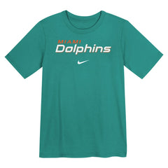 Miami Dolphins Preschool Wordmark T-Shirt Aqua - Nike