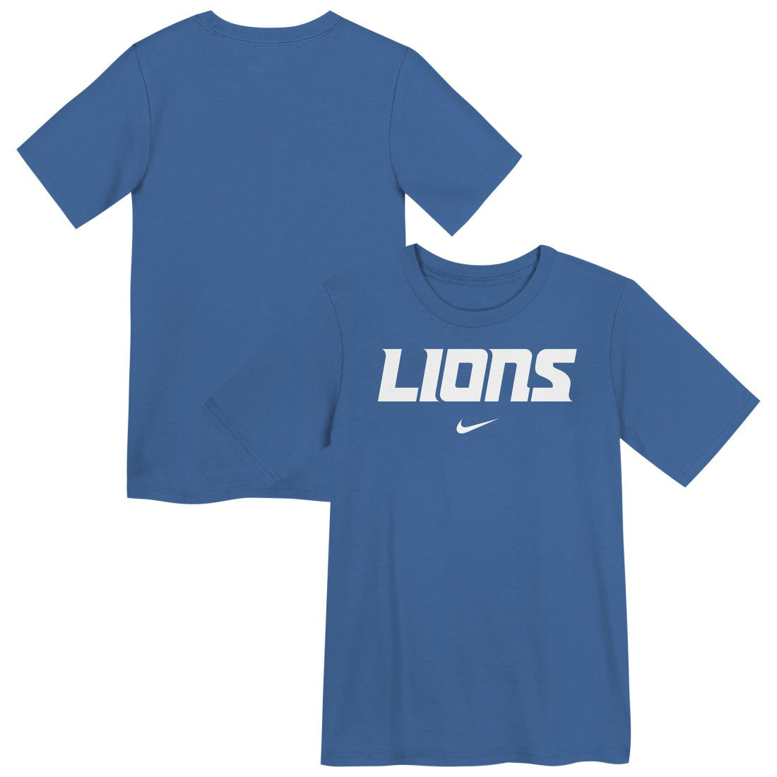 Detroit Lions Preschool Wordmark T-Shirt Blue - Nike