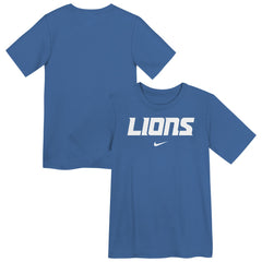 Detroit Lions Preschool Wordmark T-Shirt Blue - Nike
