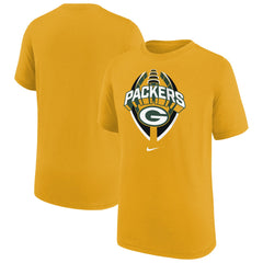 Green Bay Packers Youth Icon Legend T-Shirt Gold - Nike