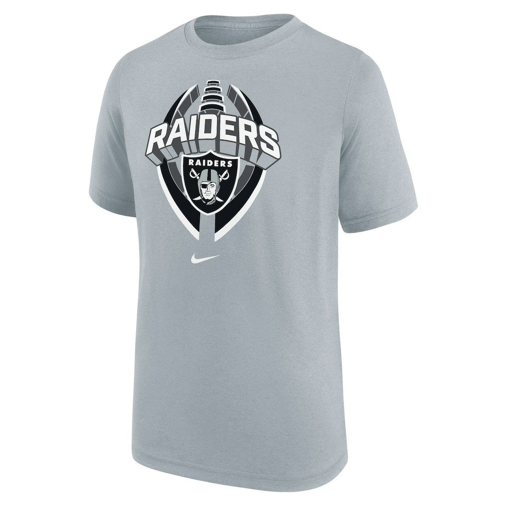 Las Vegas Raiders Youth Icon Legend T-Shirt Gray - Nike
