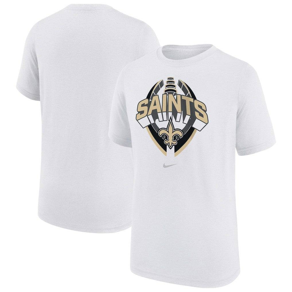New Orleans Saints Youth Icon Legend T-Shirt White - Nike