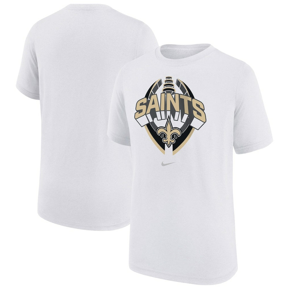 New Orleans Saints Youth Icon Legend T-Shirt White - Nike