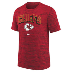 Kansas City Chiefs Youth Sideline Velocity Performance T-Shirt Red - Nike