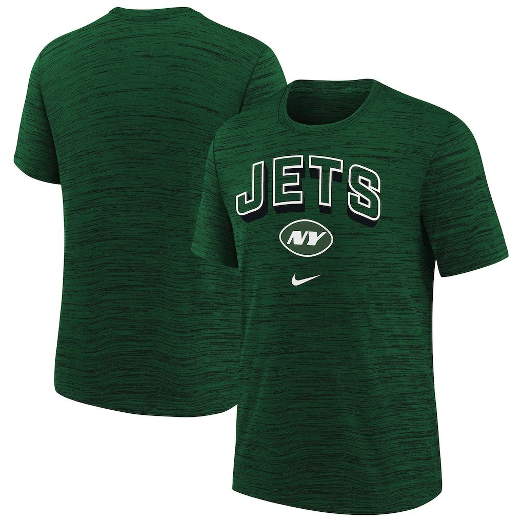 New York Jets Youth Sideline Velocity Performance T-Shirt Green - Nike