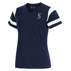Seattle Mariners Antigua Women's Encounter Notch Neck Top Lifestyle