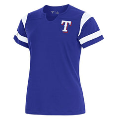 Texas Rangers Antigua Women's Encounter Notch Neck Top Clearance