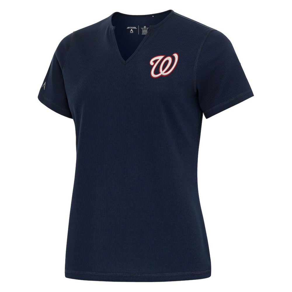 Washington Nationals Antigua Women's Notch Neck T-Shirt Lifestyle