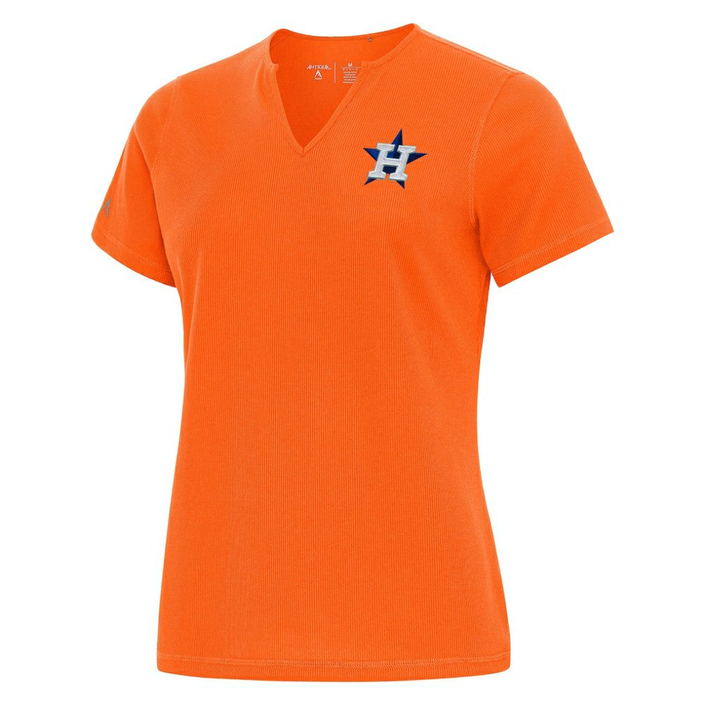 Houston Astros Antigua Women's Notch Neck T-Shirt Lifestyle