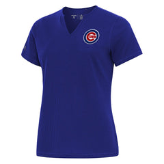 Chicago Cubs Antigua Women's Notch Neck T-Shirt Sale