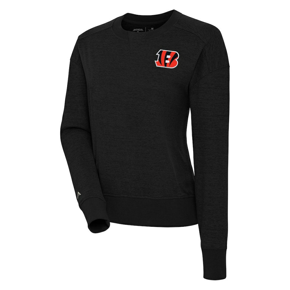 Cincinnati Bengals Antigua Women's Forward Fleece Pullover Sweatshirt Black - NFL