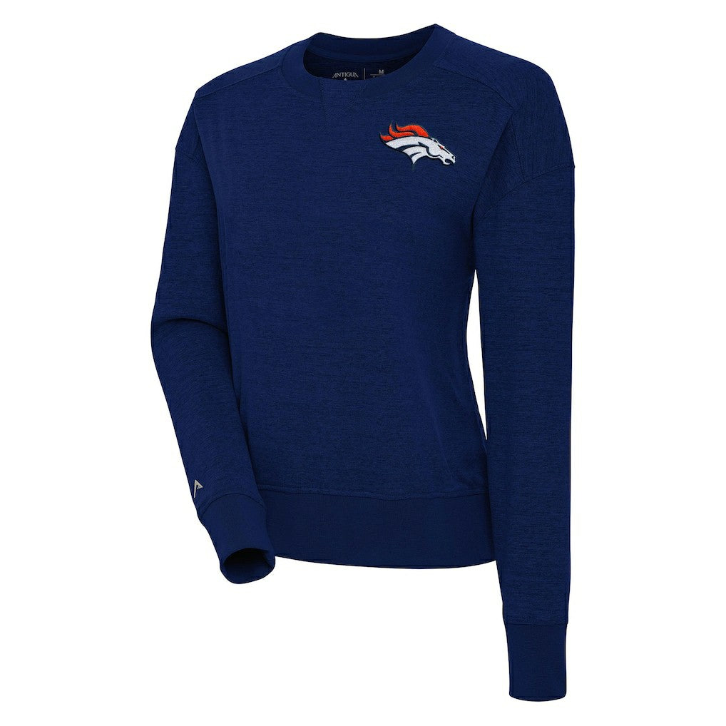 Denver Broncos Antigua Women's Forward Fleece Pullover Sweatshirt Navy - NFL