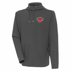 NBA - New York Knicks Antigua Pure Honeycomb Pullover Hoodie - Pewter