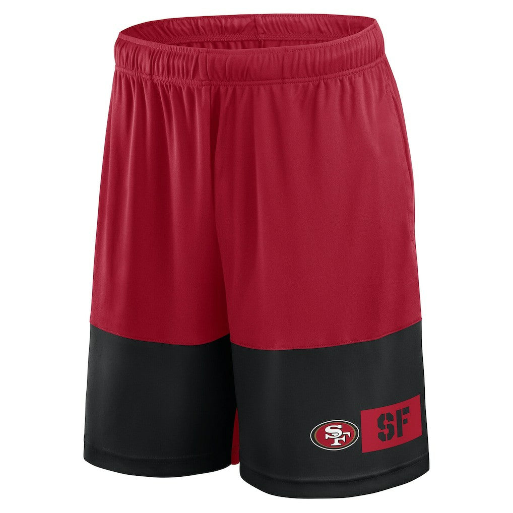 San Francisco 49ers Big & Tall Best of the Best Performance Shorts Scarlet/Black - Fanatics