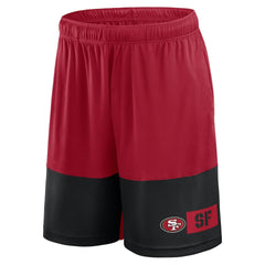 San Francisco 49ers Big & Tall Best of the Best Performance Shorts Scarlet/Black - Fanatics