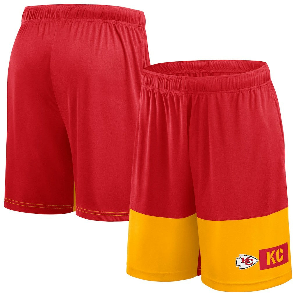 Kansas City Chiefs Big & Tall Best of the Best Performance Shorts Red/Gold - Fanatics