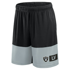 Las Vegas Raiders Big & Tall Best of the Best Performance Shorts Black/Silver - Fanatics