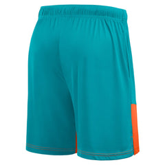 Miami Dolphins Big & Tall Best of the Best Performance Shorts Aqua/Orange - Fanatics