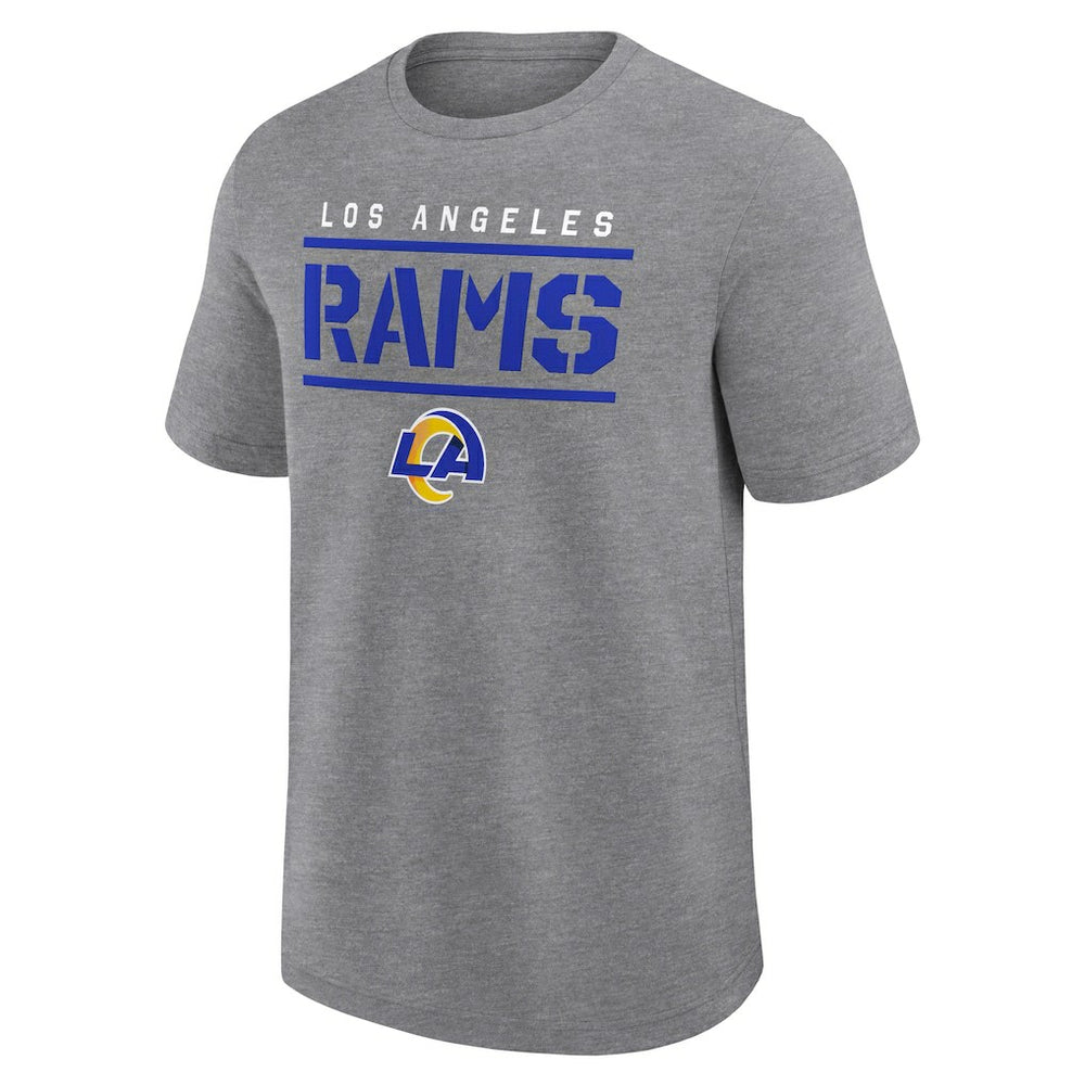 Los Angeles Rams Big & Tall Top Notch T-Shirt Heather Gray - Fanatics