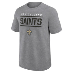 New Orleans Saints Big & Tall Top Notch T-Shirt Heather Gray - Fanatics