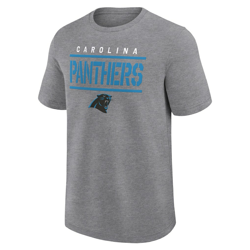 Carolina Panthers Big & Tall Top Notch T-Shirt Heather Gray - Fanatics