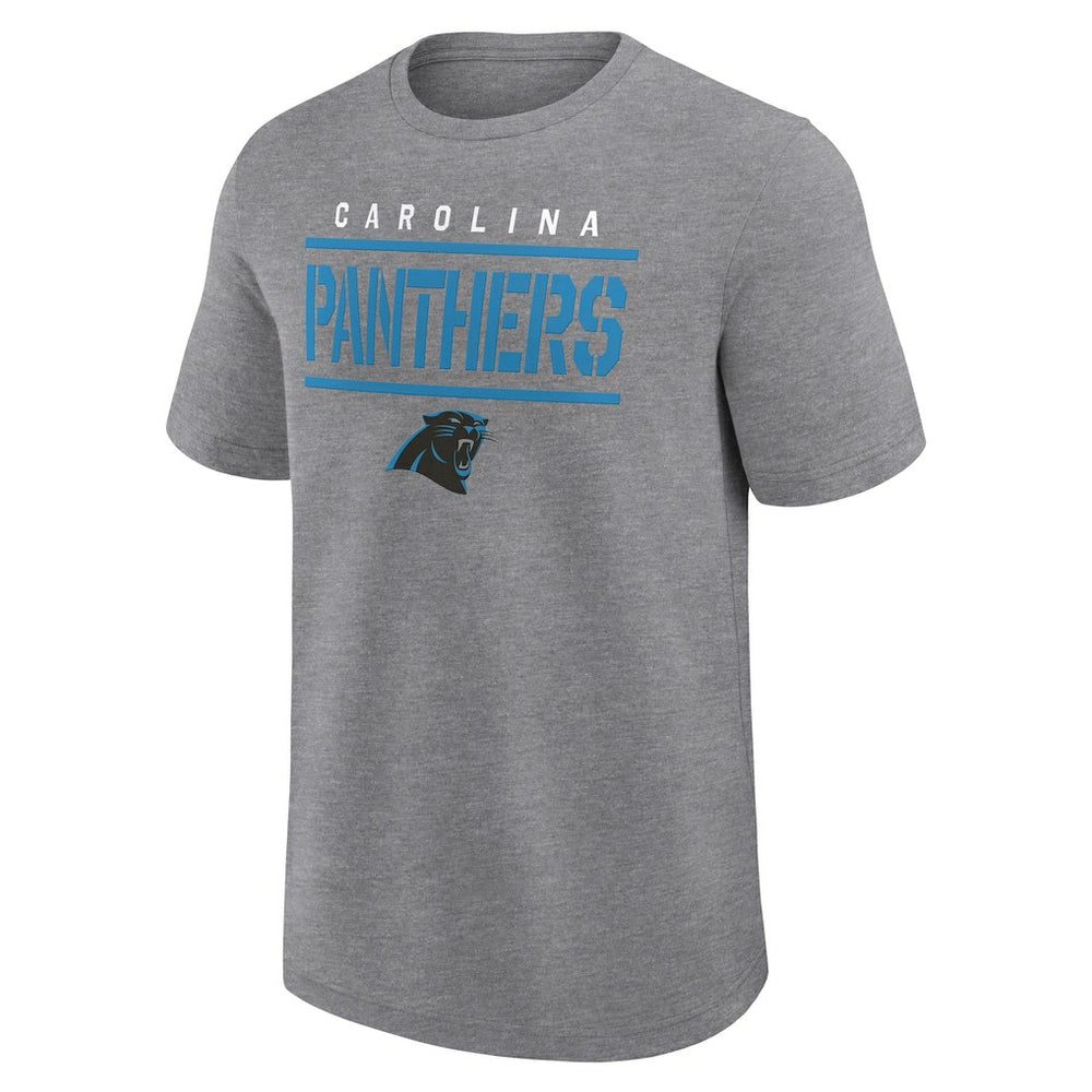 Carolina Panthers Big & Tall Top Notch T-Shirt Heather Gray - Fanatics