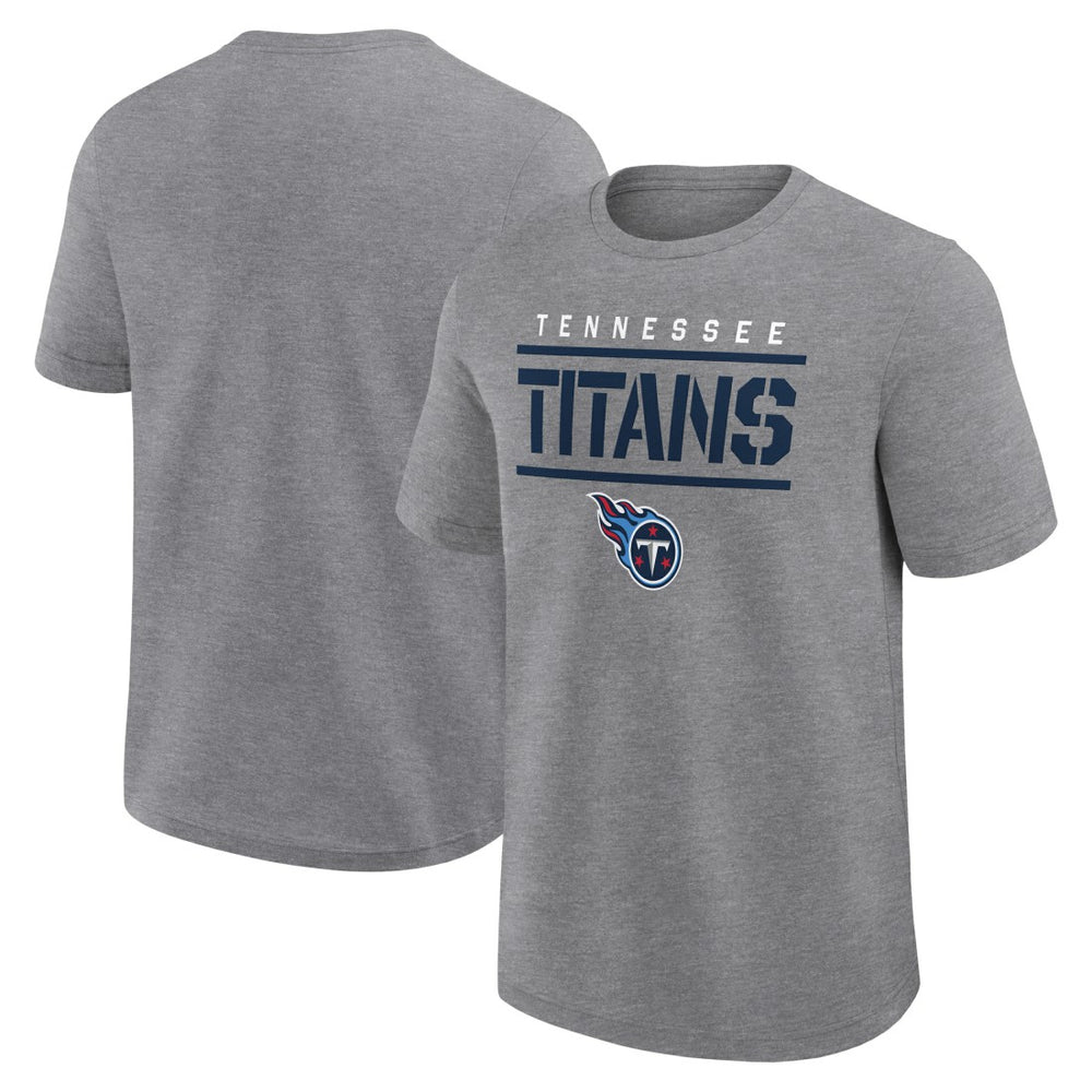 Tennessee Titans Big & Tall Top Notch T-Shirt Heather Gray - Fanatics
