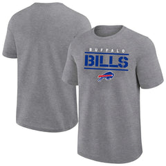 Buffalo Bills Big & Tall Top Notch T-Shirt Heather Gray - Fanatics