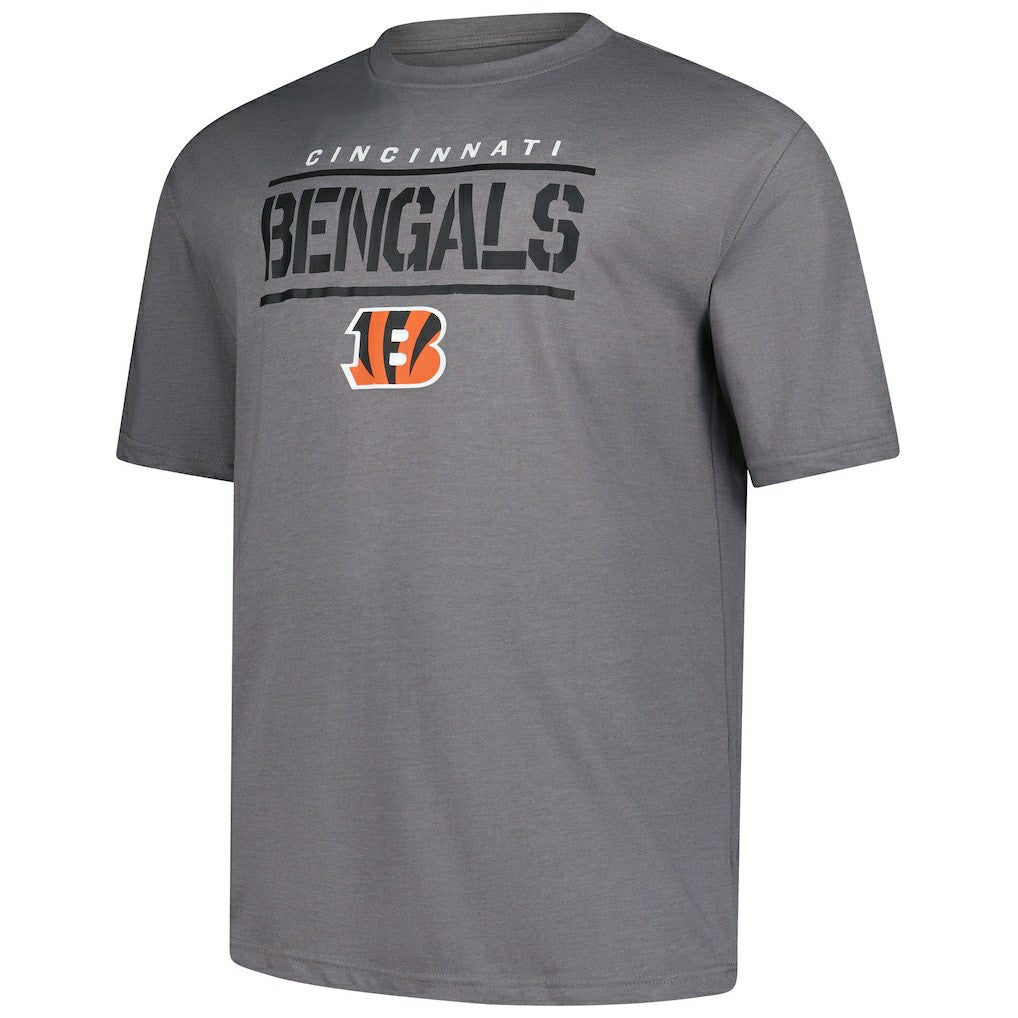 Cincinnati Bengals Big & Tall Top Notch T-Shirt Heather Gray - Fanatics
